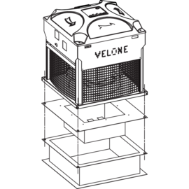 Souche terrasse H330 VELONE F400-120 modèle 1.2 / 1.5 / 3.2 - 533 mm